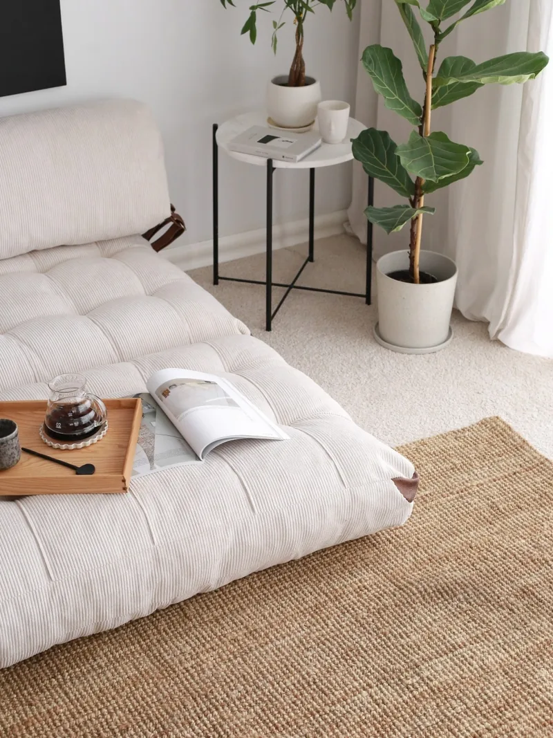 Canapea Extensibila 2 Locuri Salvador Fold Alb 120x79x75cm - imagine 4