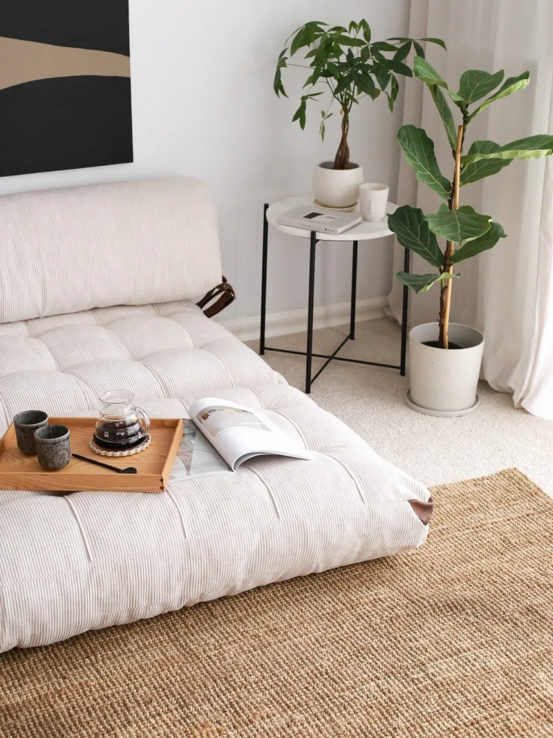 Canapea Extensibila 2 Locuri Salvador Fold Alb 120x79x75cm - imagine 5