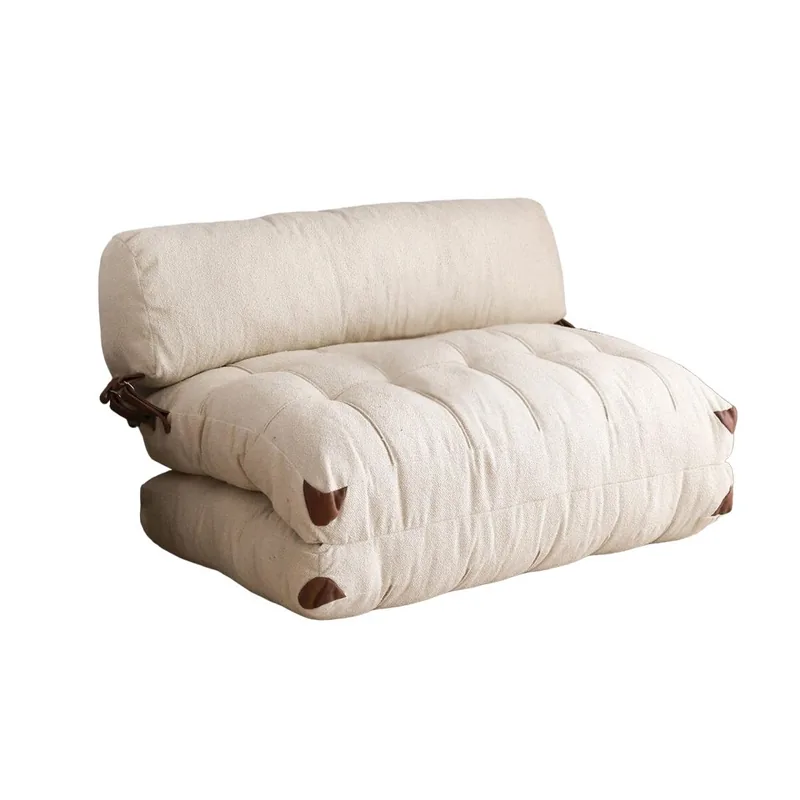 Canapea Extensibila 2 Locuri Salvador Fold Crem 120x79x75cm - imagine 5