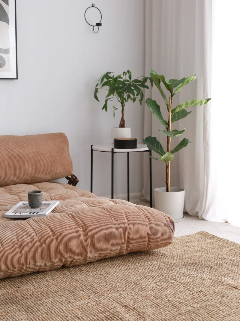 Canapea Extensibila 2 Locuri Salvador Fold Maro 120x79x75cm - imagine 6