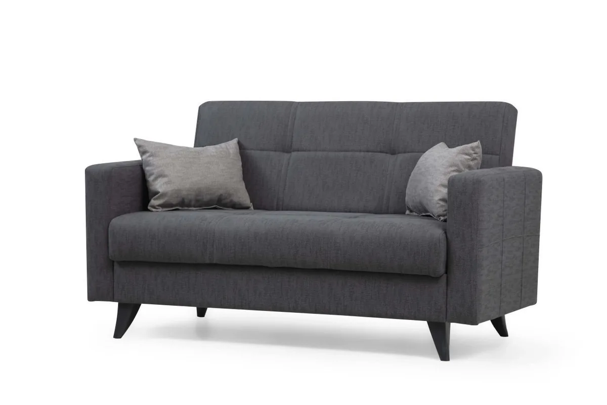 Canapea Extensibila 2 Locuri Salvador Nabulsi Gri Inchis 127x46cm - imagine 5
