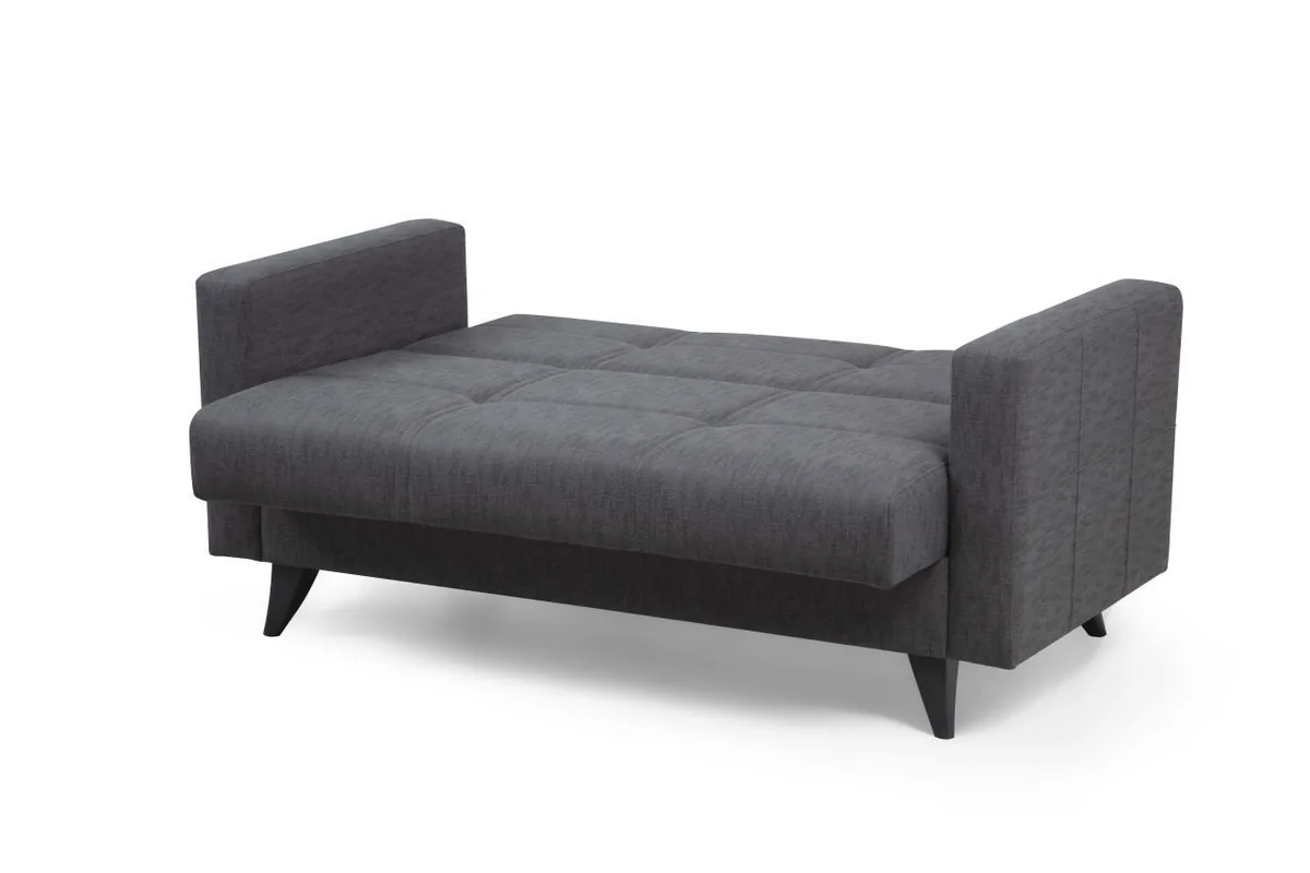 Canapea Extensibila 2 Locuri Salvador Nabulsi Gri Inchis 127x46cm - imagine 7