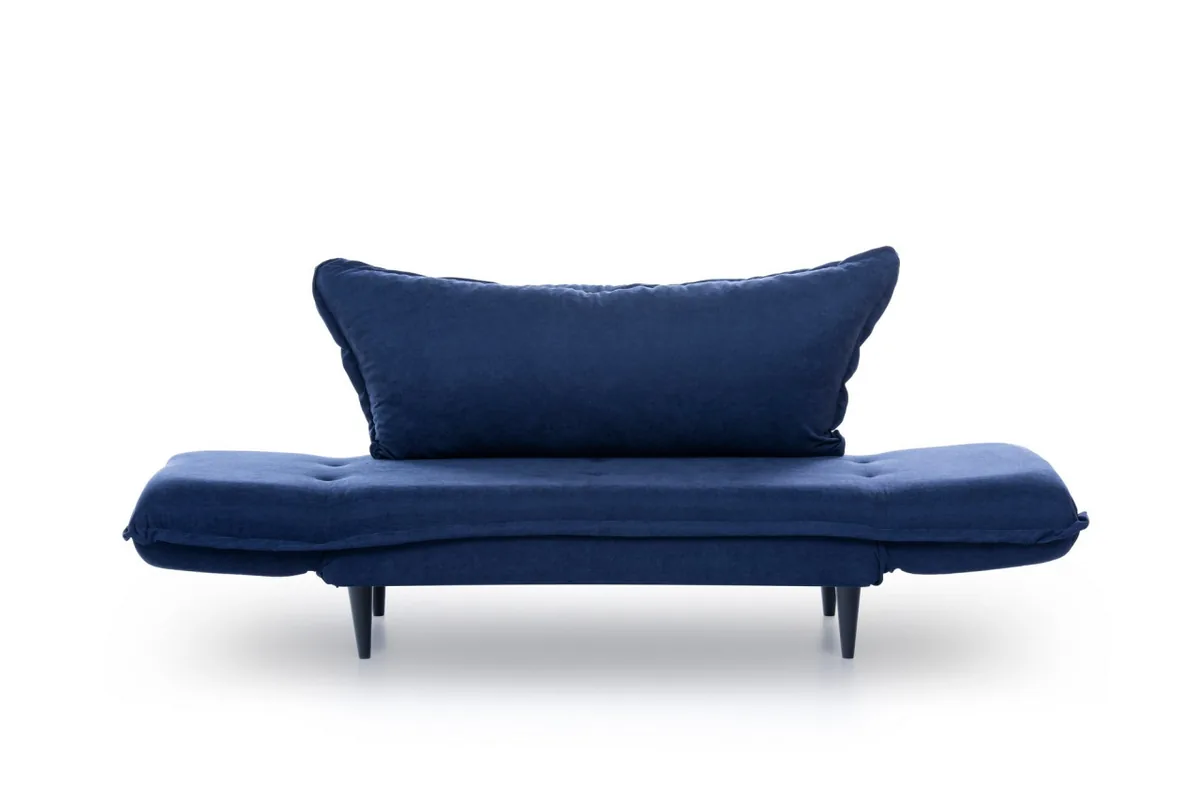 Canapea Extensibila 2 Locuri Salvador Rahim Albastru 150x80cm - imagine 4
