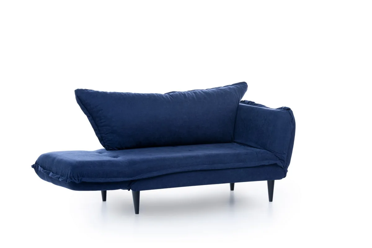 Canapea Extensibila 2 Locuri Salvador Rahim Albastru 150x80cm - imagine 5