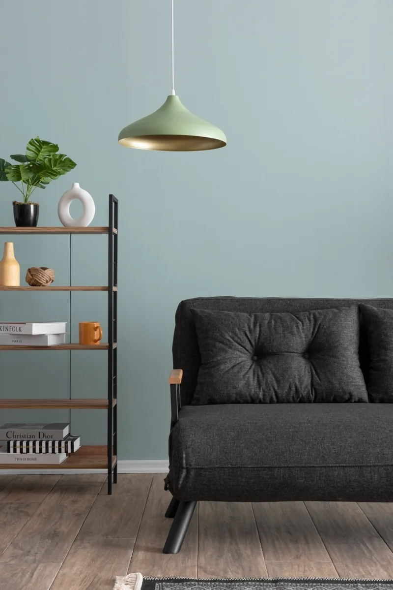 Canapea Extensibila 2 Locuri Salvador Sando Gri Inchis 175x133x41cm - imagine 9