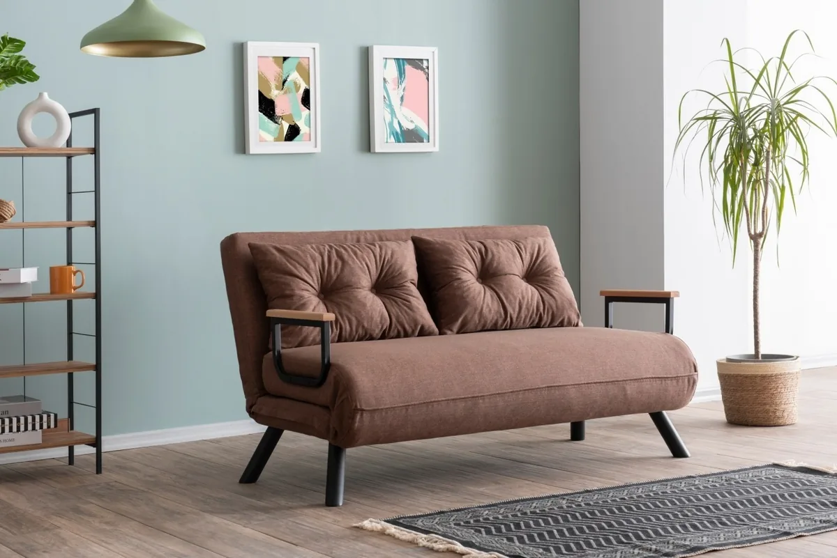 Canapea Extensibila 2 Locuri Salvador Sando Maro Deschis 175x133x41cm 66942 - imagine 2