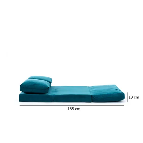 Canapea Extensibila 2 Locuri Salvador Taida Verde Petrol - imagine 3