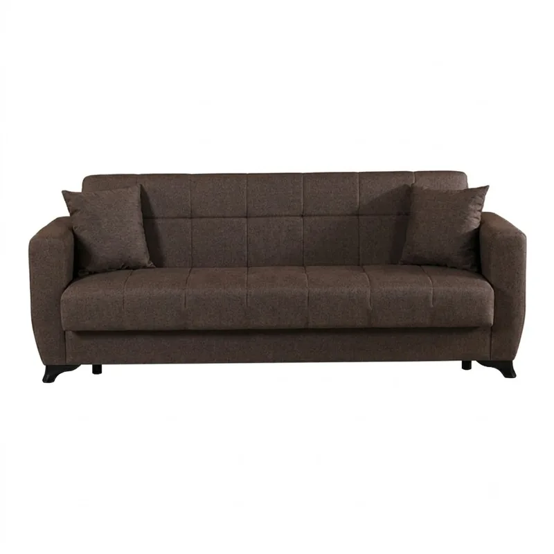 Canapea Extensibila 3 Locuri Pako Modesto cu Spaces de Depozitare Maro - imagine 5
