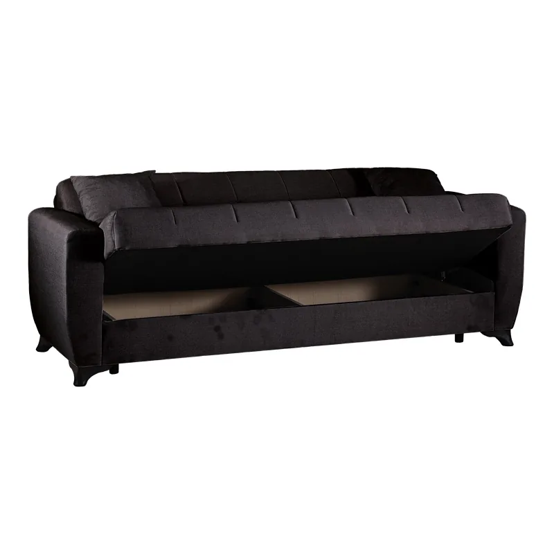 Canapea Extensibila 3 Locuri Pako Modesto Negru - imagine 3