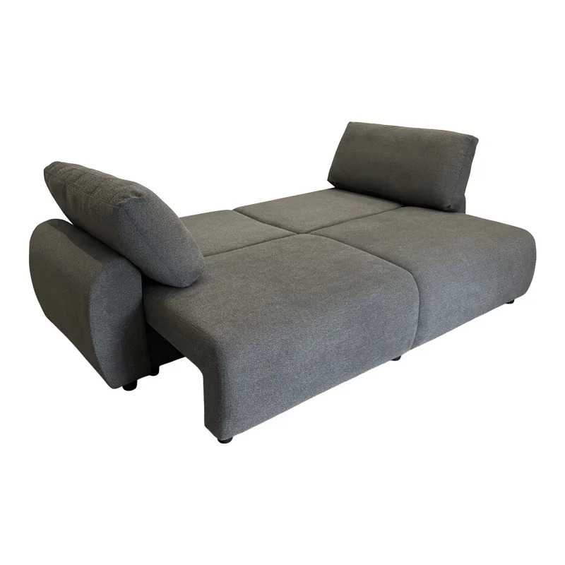 Canapea Extensibila 3 Locuri Pako World Hungie Gri 250x92x89cm - imagine 3