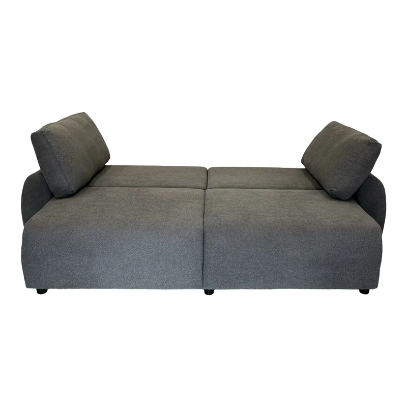 Canapea Extensibila 3 Locuri Pako World Hungie Gri 250x92x89cm - imagine 5