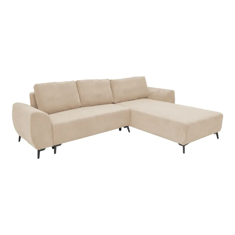 Canapea Extensibila 3 Locuri Pako World Textil Bej 286x204x93cm