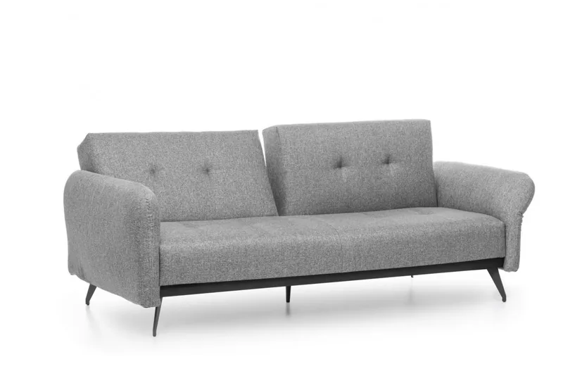 Canapea Extensibila 3 Locuri Salvador Ron Sofabed Gri - imagine 9