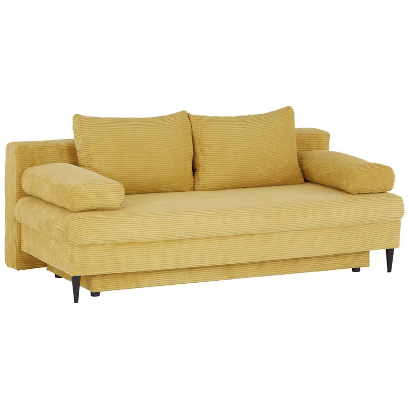 Canapea Extensibila Carryhome Milano Galben 200x95x95cm