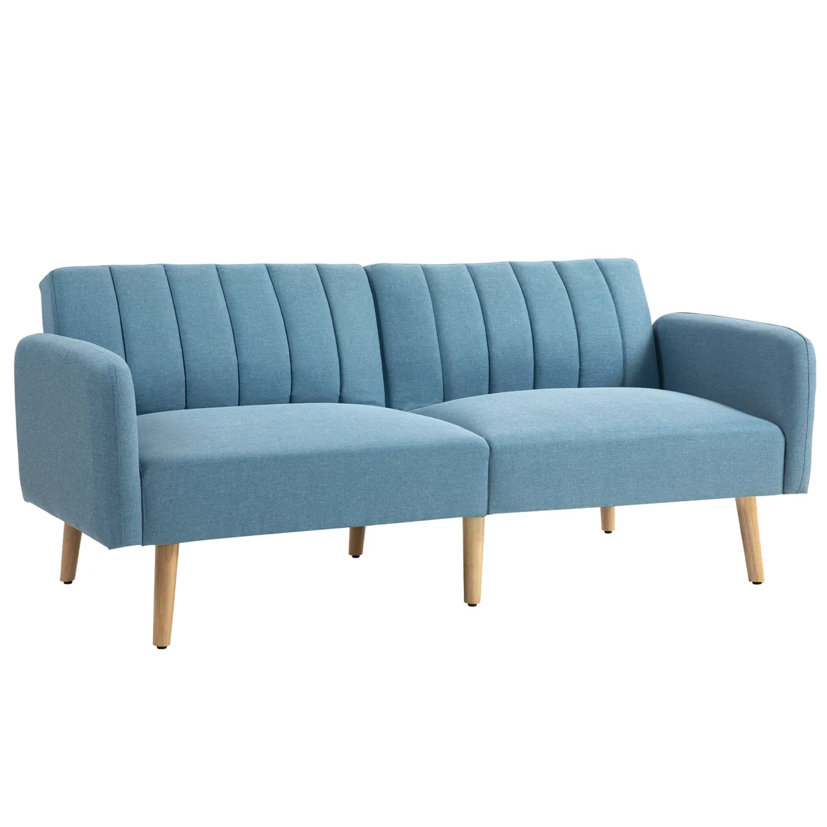 Canapea Extensibila Homcom 2 Persoane 173x75x73cm Albastru
