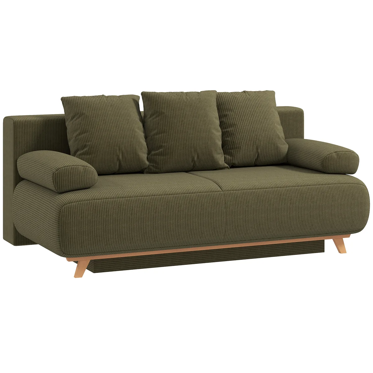 Canapea Extensibila Homcom Verde Inchis