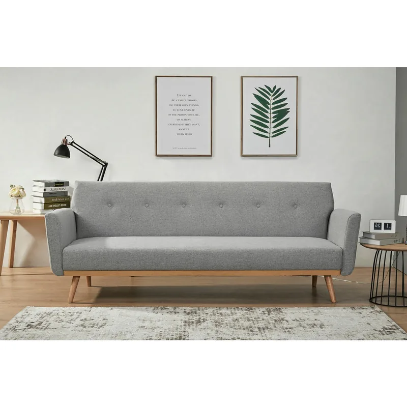 Canapea Extensibila Livetastic Gri Deschis