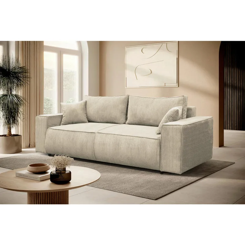 Canapea Extensibila Mid.You Hubmatik Bej Textil