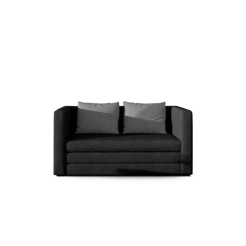Canapea Extensibila Mid.You Textil 2 Locuri Negru Gri