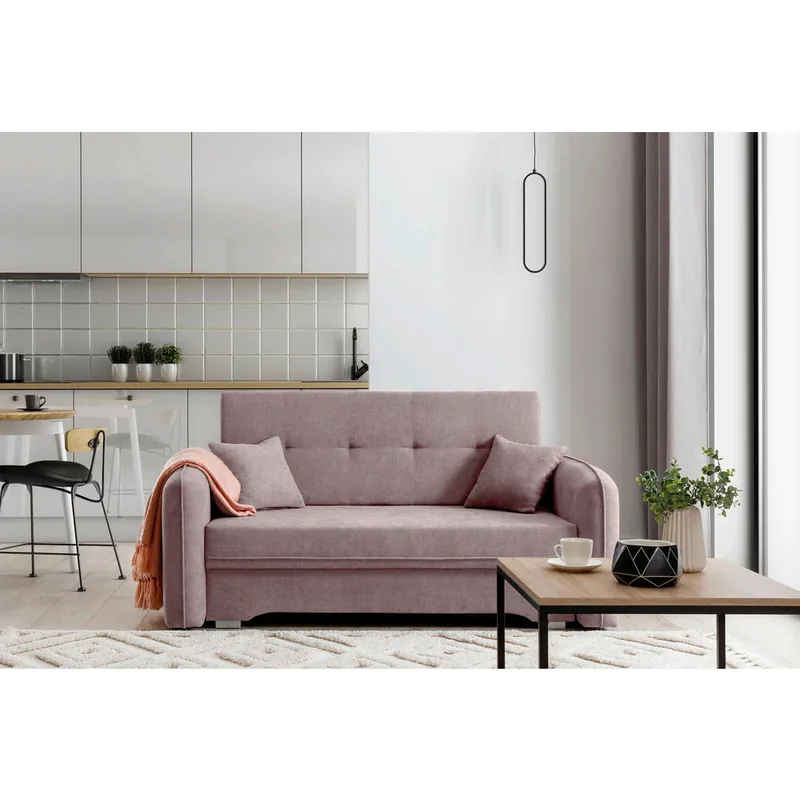 Canapea Extensibila Mid.You Textil 3 Locuri 155cm Roz