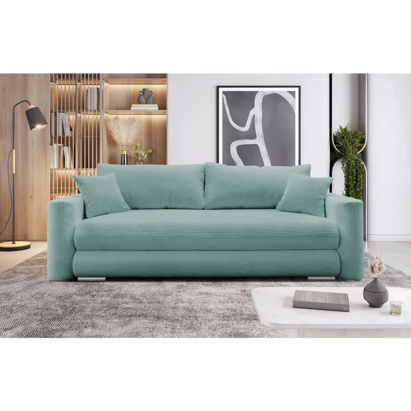 Canapea Extensibila Mid.You Textil Albastru Deschis