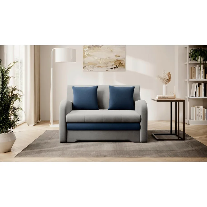 Canapea Extensibila Mid.You Textil Antracit Albastru