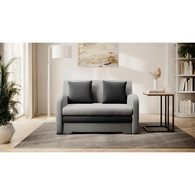 Canapea Extensibila Mid.You Textil Antracit Gri Deschis