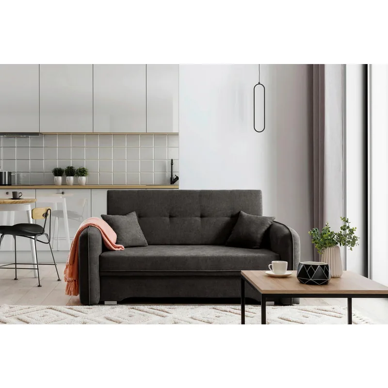 Canapea Extensibila Mid.You Textil Gri Inchis
