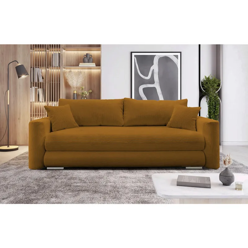 Canapea Extensibila Mid.You Textil Ruginiu