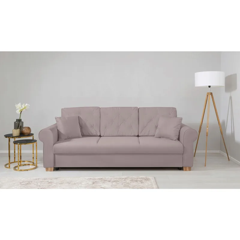 Canapea Extensibila Mid.You Textil Taupe