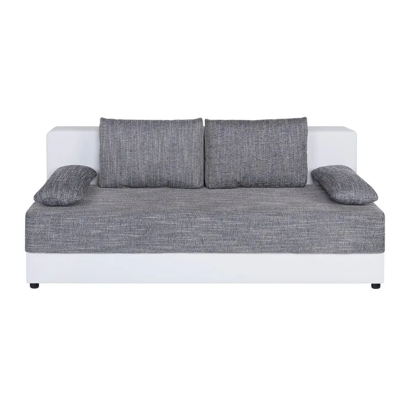 Canapea Extensibila P & B 2 Locuri Textil Alb Gri