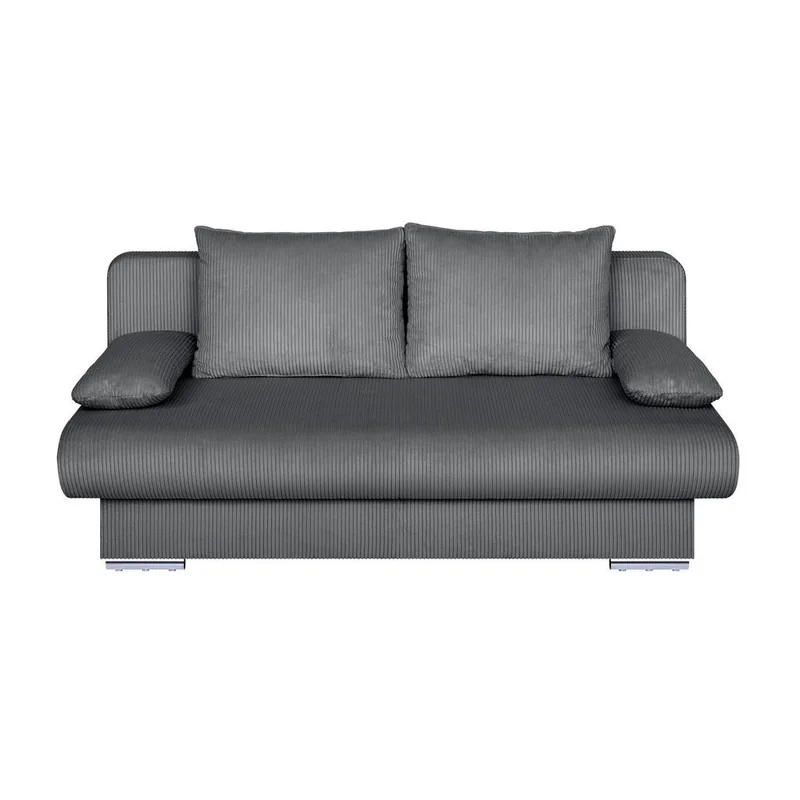 Canapea Extensibila P & B Textil Gri Inchis 2 Locuri