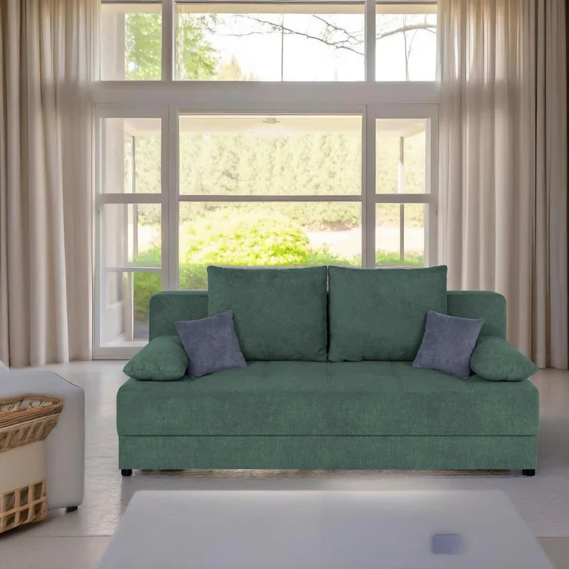 Canapea Extensibila P & B Textil Petrol 2 Locuri
