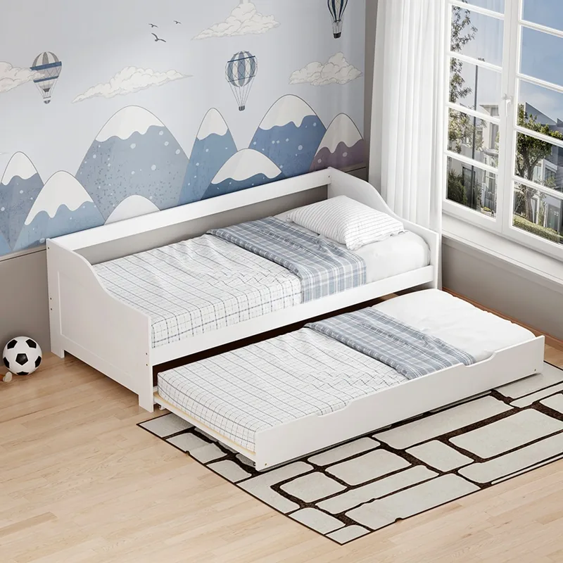 Canapea Extensibila Pako World Benato 98x196x66 cm Alb - imagine 2