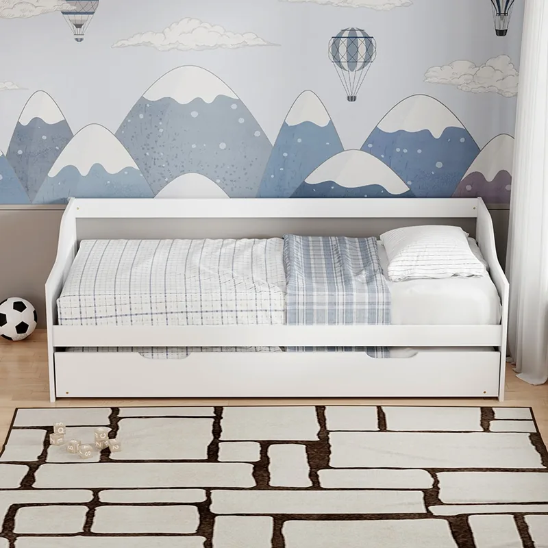 Canapea Extensibila Pako World Benato 98x196x66 cm Alb - imagine 4