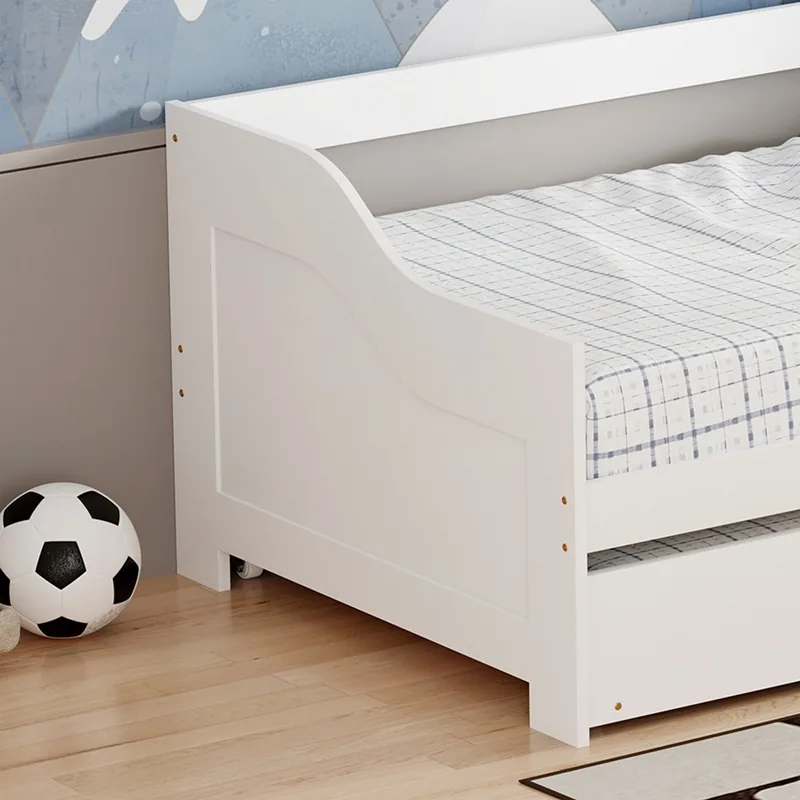 Canapea Extensibila Pako World Benato 98x196x66 cm Alb - imagine 5