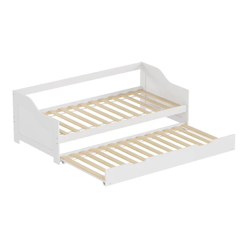Canapea Extensibila Pako World Benato 98x196x66 cm Alb - imagine 6
