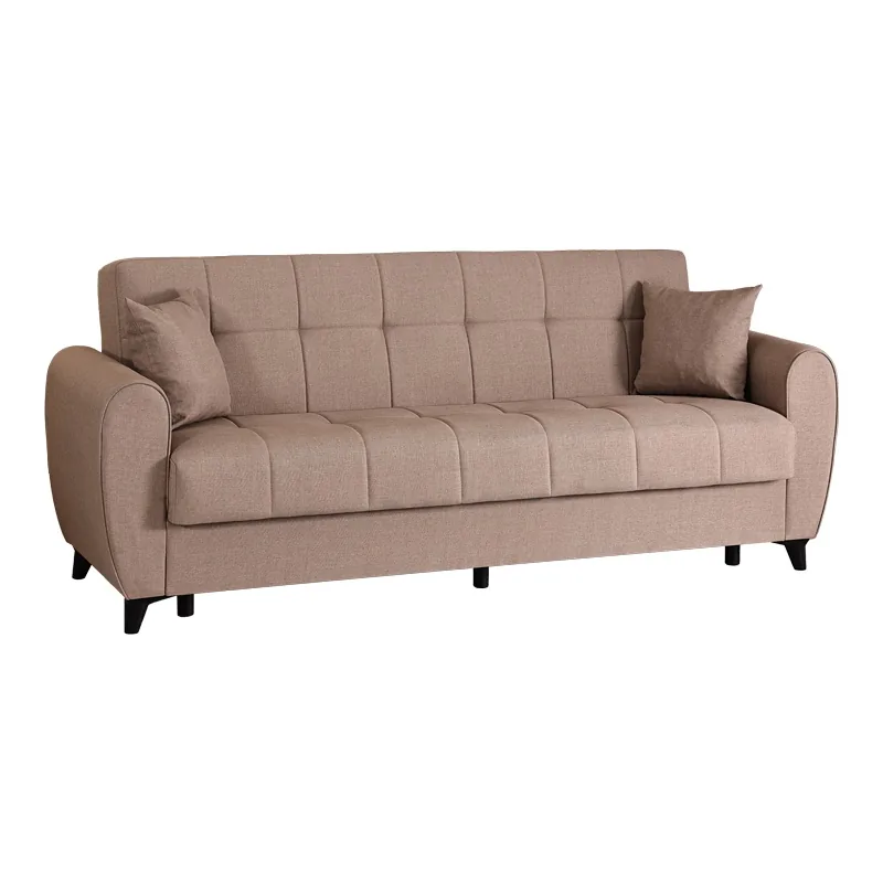 Canapea Extensibila Pako World Lincoln 3 Locuri Bej 226x84x93cm - imagine 2