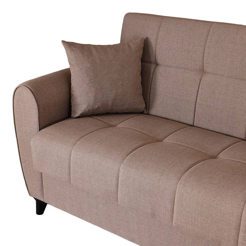 Canapea Extensibila Pako World Lincoln 3 Locuri Bej 226x84x93cm - imagine 6