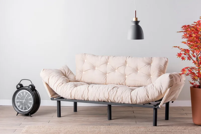 Canapea Extensibila Salvador Nitta 3 Locuri Crem