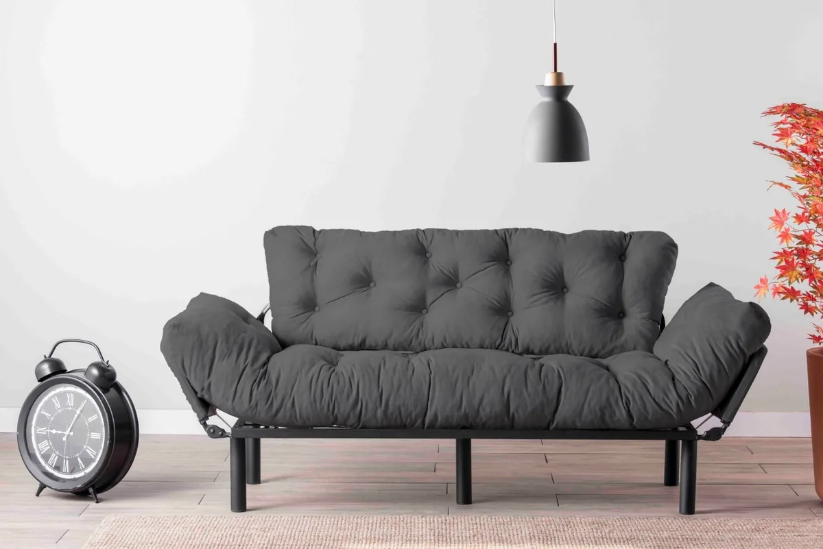 Canapea Extensibila Salvador Nitta 3 Locuri Gri - imagine 2