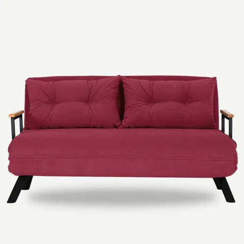 Canapea Extensibila Salvador Sando 2 Locuri Maroon - imagine 2