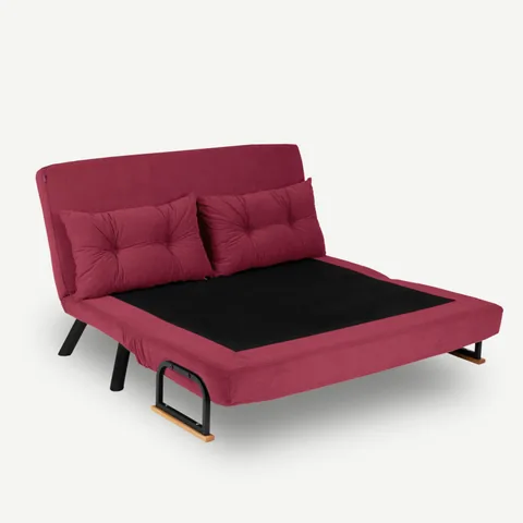 Canapea Extensibila Salvador Sando 2 Locuri Maroon - imagine 3