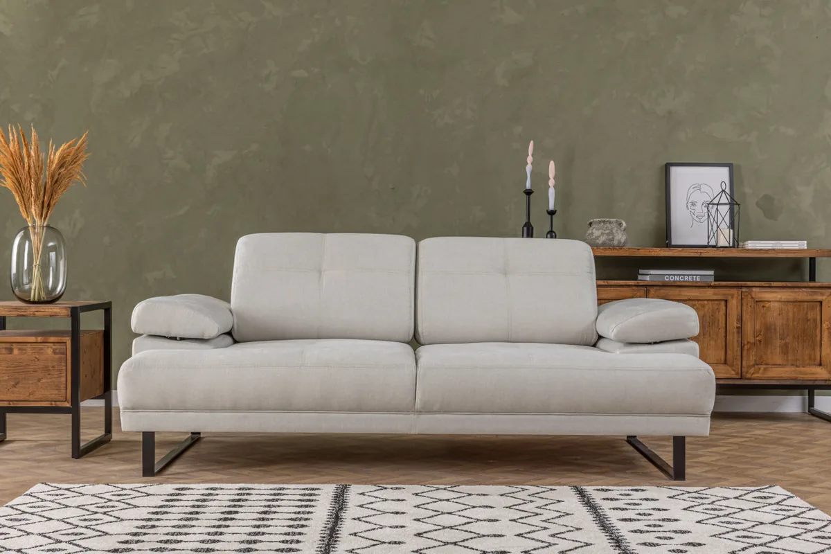 Canapea Extensibila Salvador Yusef 2 Locuri Gri 202x85cm