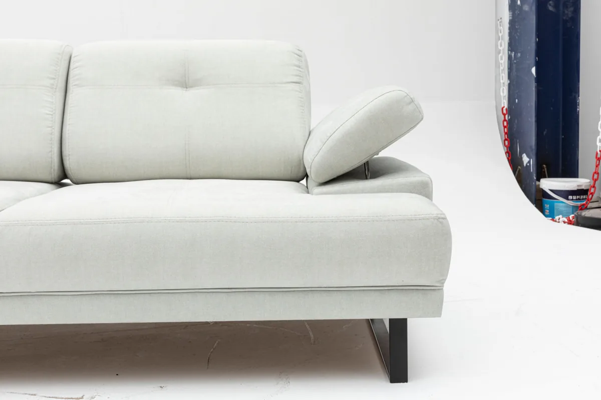 Canapea Extensibila Salvador Yusef 2 Locuri Gri 202x85cm - imagine 4