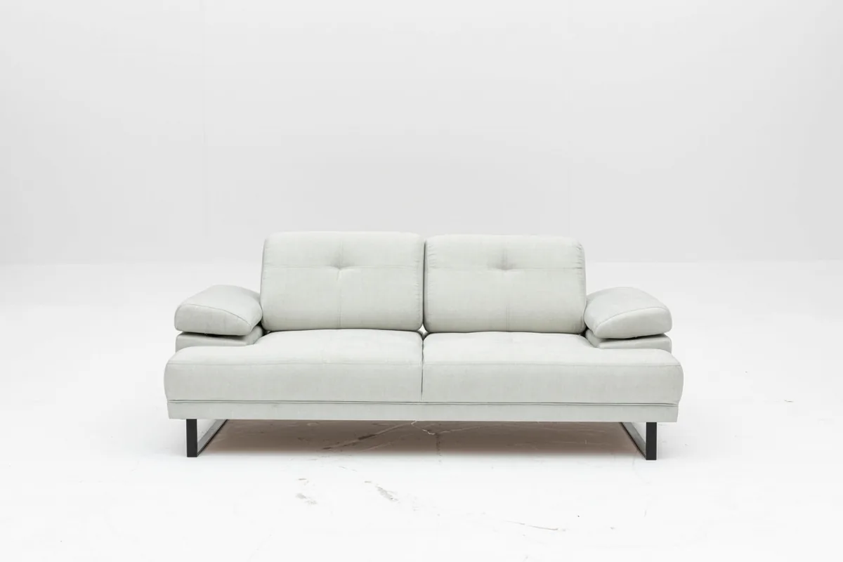 Canapea Extensibila Salvador Yusef 2 Locuri Gri 202x85cm - imagine 5