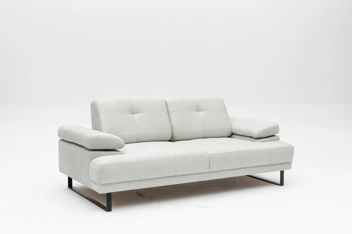 Canapea Extensibila Salvador Yusef 2 Locuri Gri 202x85cm - imagine 7