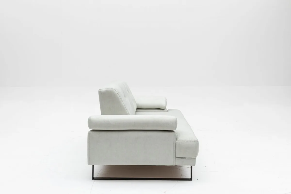 Canapea Extensibila Salvador Yusef 2 Locuri Gri 202x85cm - imagine 9