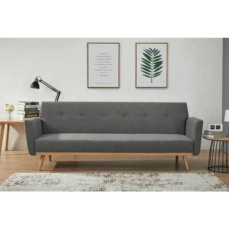 Canapea Extensibila Textil Livetastic Gri