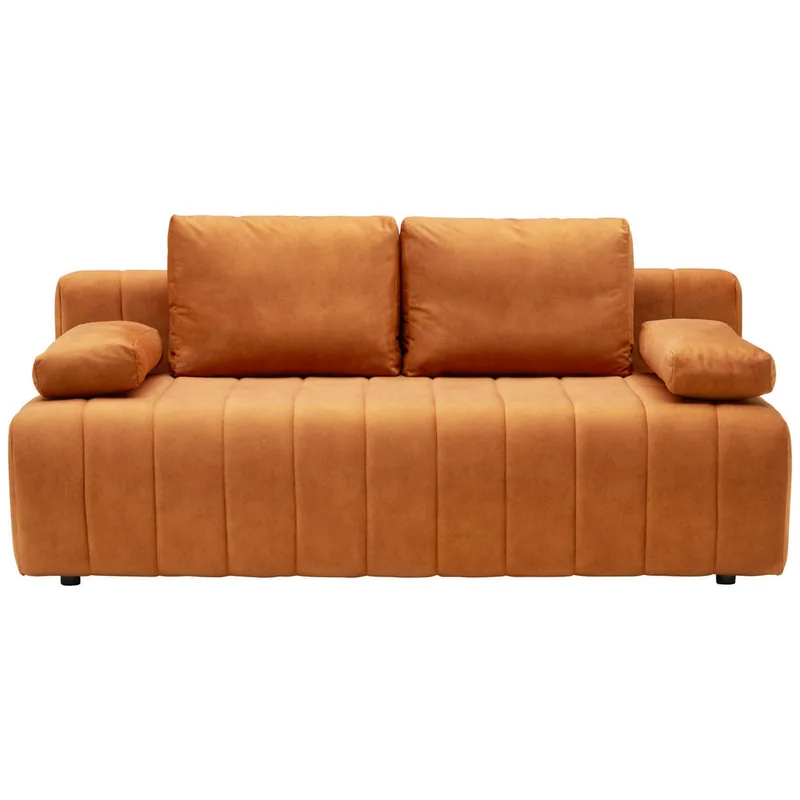 Canapea Extensibila Textil Xora Ruginiu